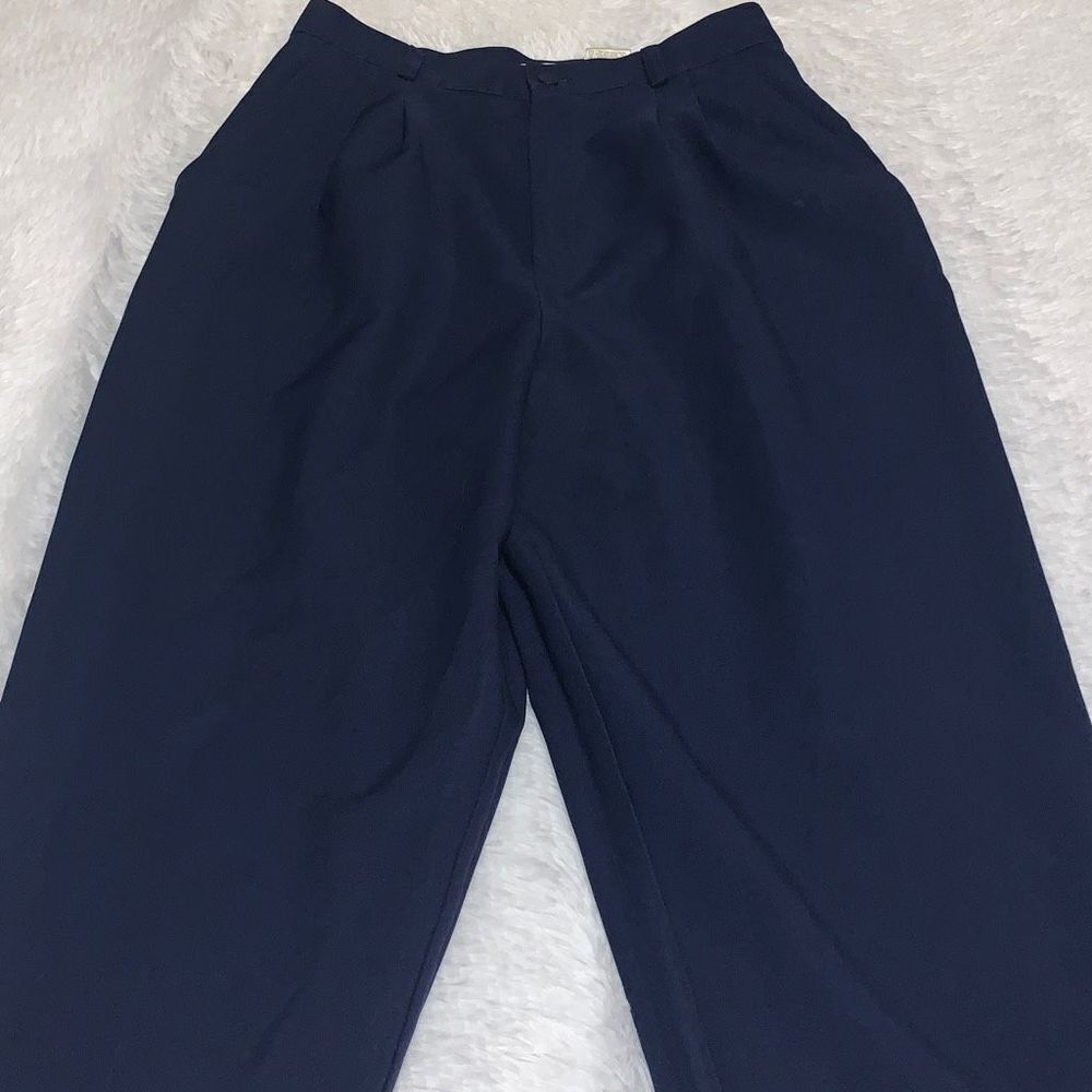 Vintage Navy High Waist Trouser Pants‎ Size 12 Average